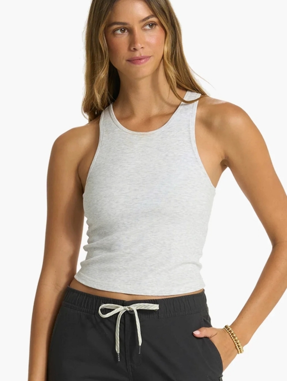 Vuoro Pose Plyo Tank Heather Gray
